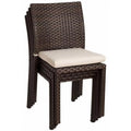 Dark Brown Side Chair Set 4 PCS H25158
