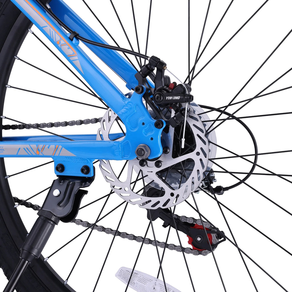 26 Aluminum Mountain Bike with Disc Brakes & Suspension, Black K876958