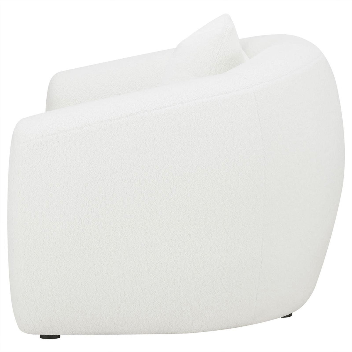 White Fabric Upholstered Tight Back Chair W708255