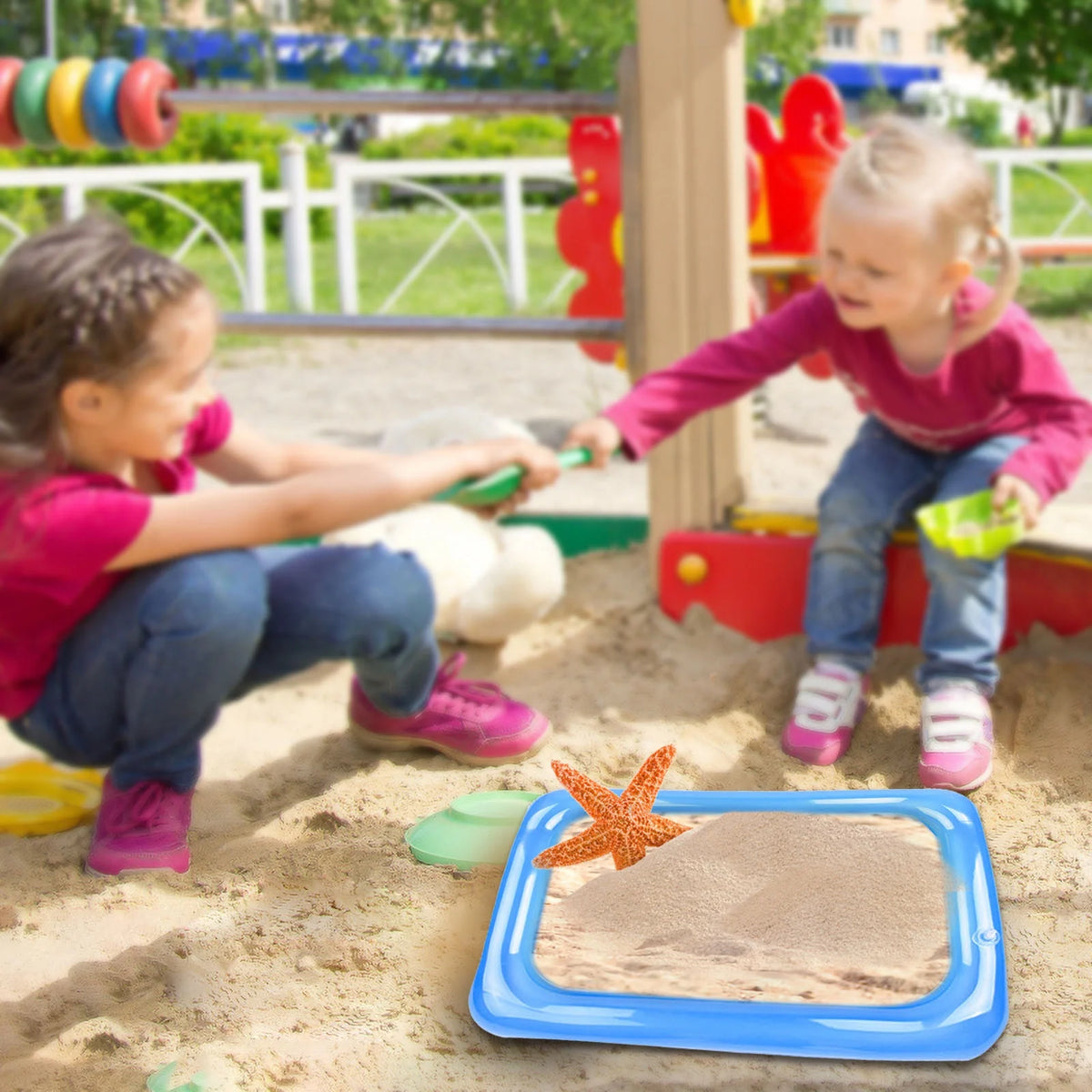 Inflatable Sand Box with Sand Molds Tools N351749