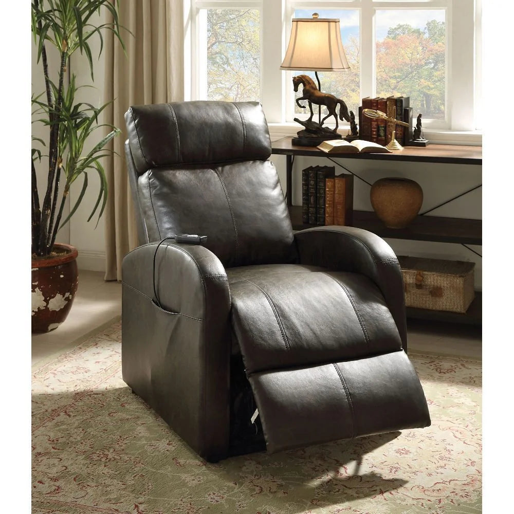Dark Gray PU Power Lift Recliner G4392