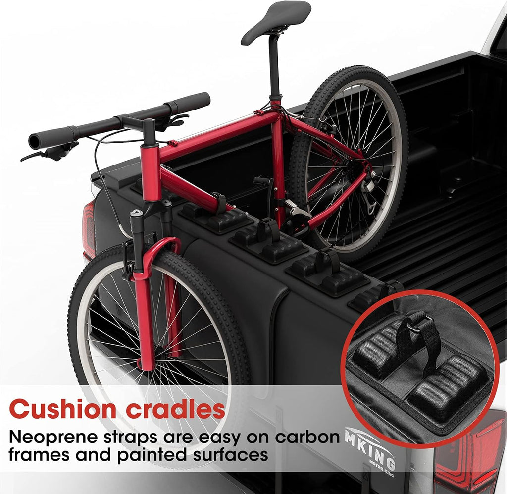 Tailgate Bike Pad with Two Lockable Tool Pockets, Carries Up to 5 Bikes F19950