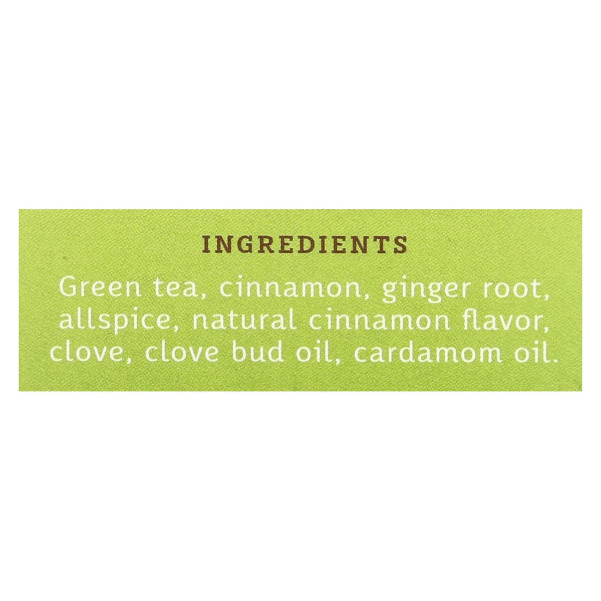 Chai Green Tea - Case Of 6 - 20 Bags J9158