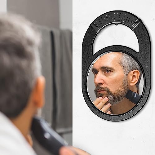 Black Hand Mirror with Handle T210541
