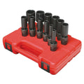 3/8" Dr. Deep Universal 12 Point SAE Impact Socket Set V17913