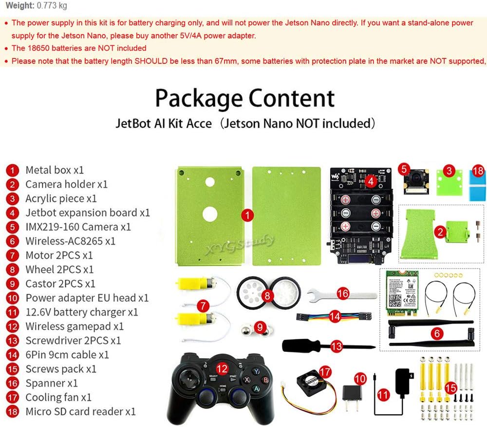 AI Kit Add-ons Accessories for Jetson Nano H302277
