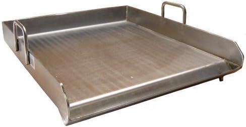 16" x 18" Stainless Steel Comal Flat Top Cooking Griddle Pack of 2 Q496
