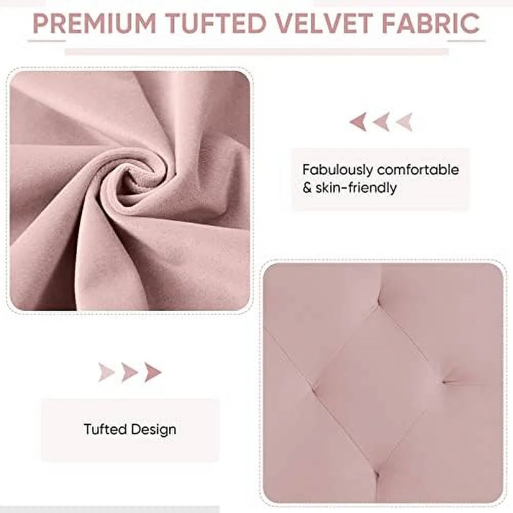 Convertible Futon Sofa Bed 59-inch Velvet Sleeper Sofa with Two Pillows L333