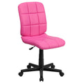 Pink Quilted Vinyl Task Chair L1247