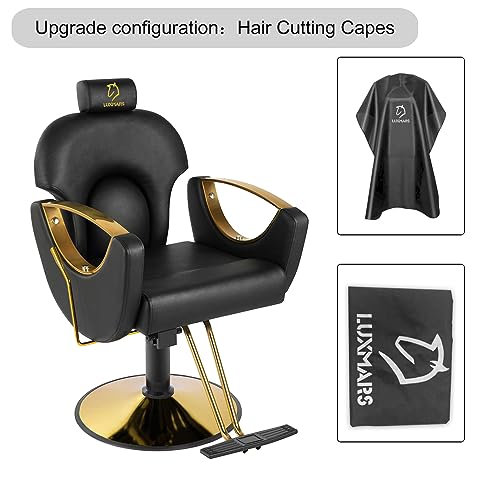 Pink Hydraulic Reclining Barber Chair Y303