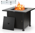 Propane Gas Fire Pit Table 50,000 BTU with Glass Wind Guard F503
