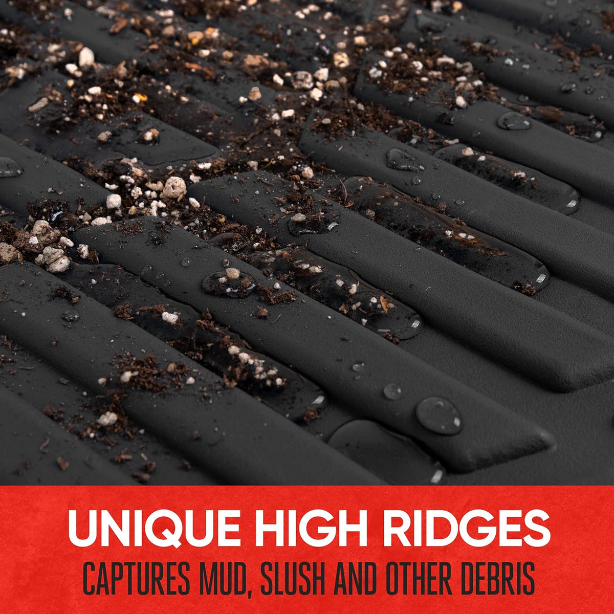 All Weather Rubber Car Floor Mats with Cargo Liner Full Set O271