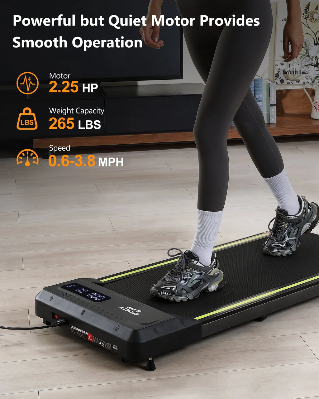 Treadmill 265 lb Capacity with LCD Display M555