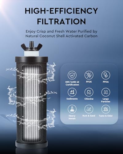 2.25 Gal Stainless Steel Gravity Water Filter System K93784