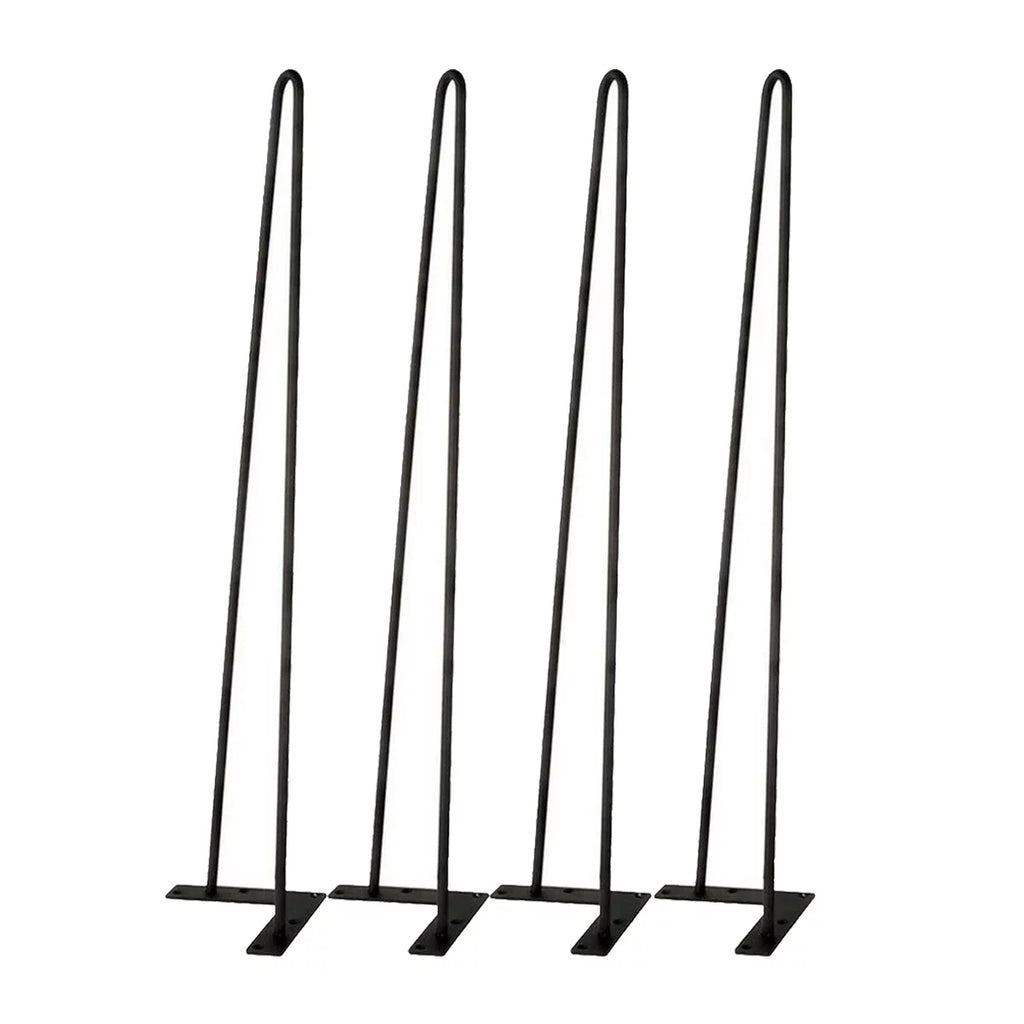 30" Heavy Duty Set Of 4 Black Hairpin Table Legs P844418