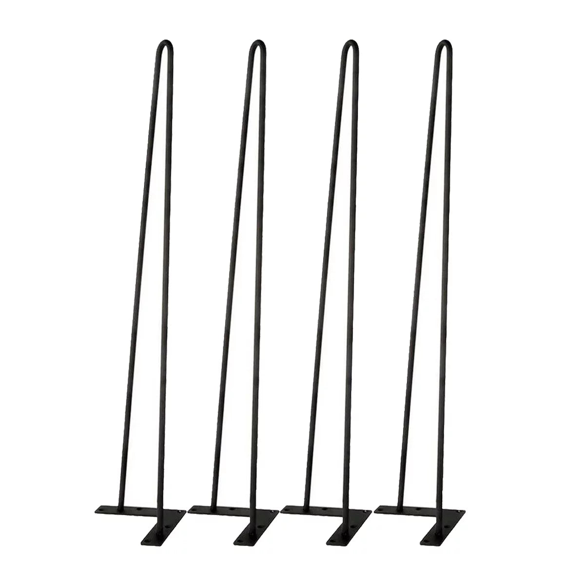 30" Heavy Duty Set Of 4 Black Hairpin Table Legs P844418