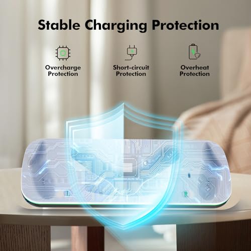 Charging Dock with Closable LED Indicator, Magnetic Charging, 2 Rechargeable 1850mA Batteries N556