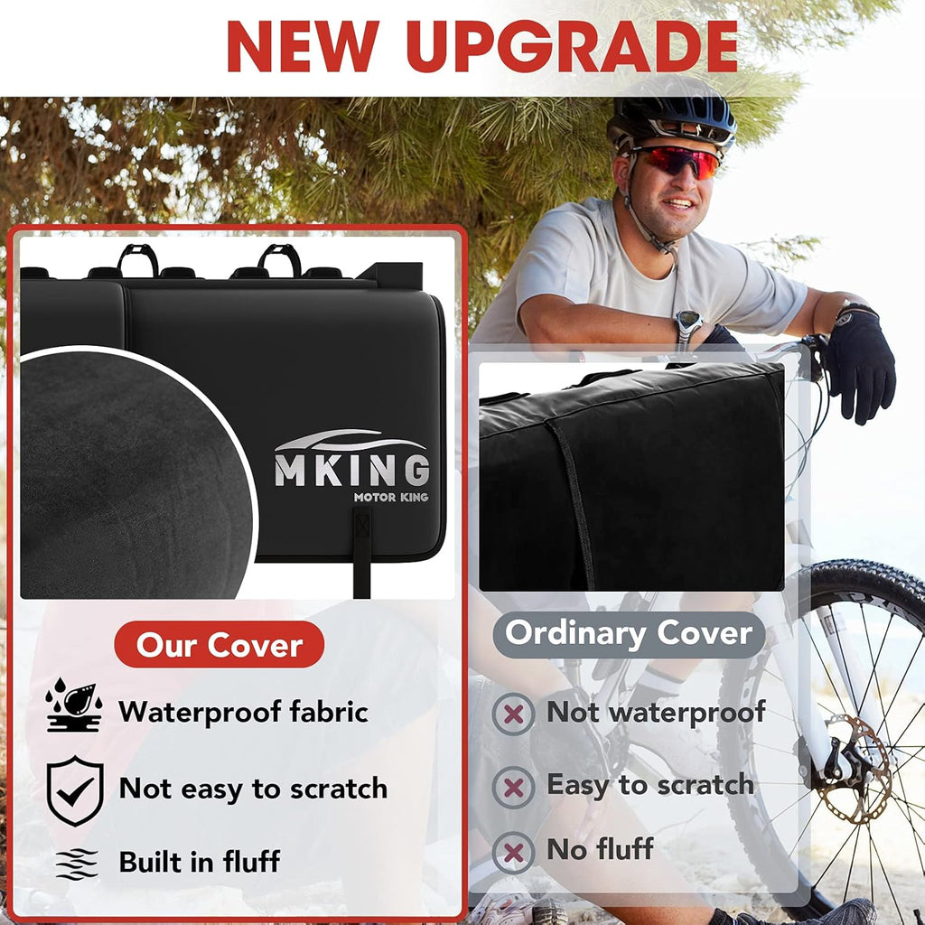 Tailgate Bike Pad with Two Lockable Tool Pockets, Carries Up to 5 Bikes F19950