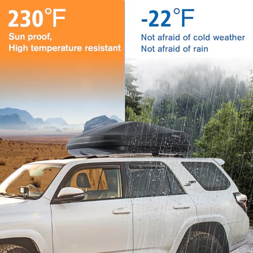 Gray 13 Cubic Feet Rooftop Cargo Box Q13978
