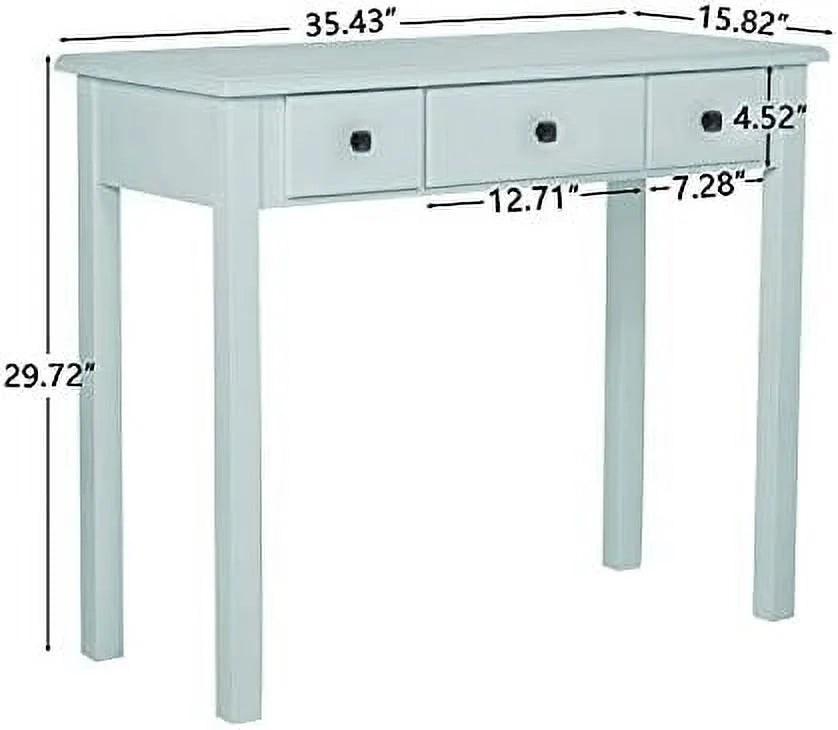 Light Green Small Writing Desk with Drawers S392327
