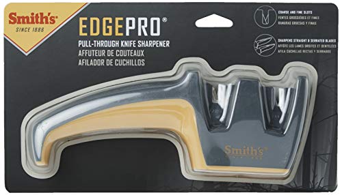 Grey Pull-Thru Knife Sharpener with Coarse & Fine Sharpeners Q693