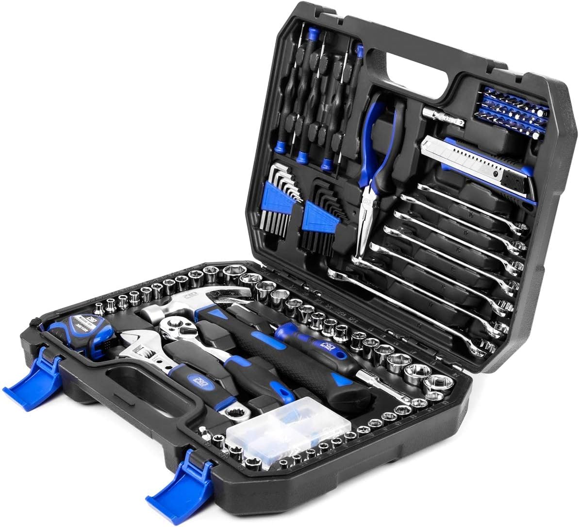 148-Piece Hand Tool Set with Toolbox Storage Case S111149