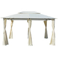 White Garden Marquee with Curtains T600