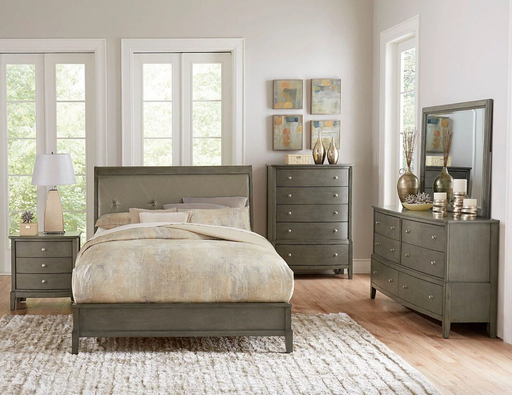 5pc Wooden Bedroom Furniture Set Cal-King Bed L64283