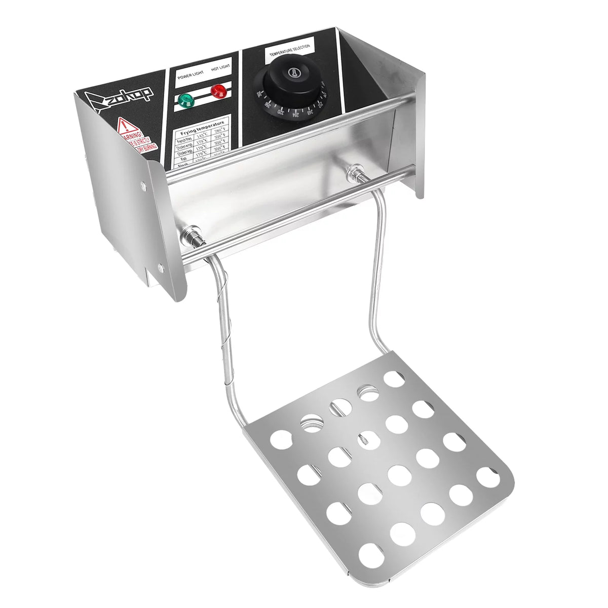 2500W Stainless Steel Electric Fryer Double Cylinder H4623