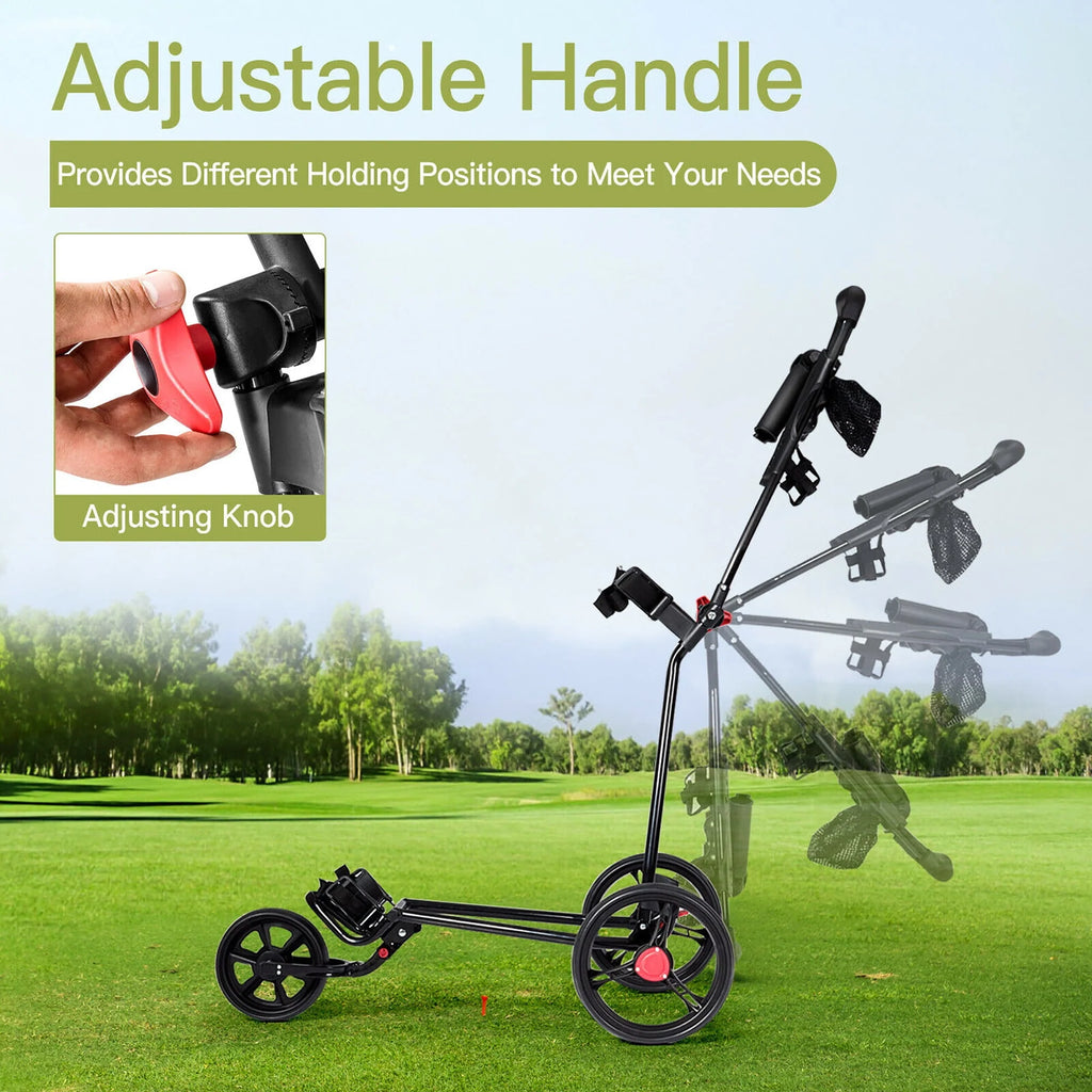 Foldable 3 Wheel Golf Push Cart C543982