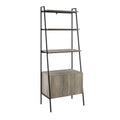 72" Ladder Storage Bookshelf in Gray Wash K99878