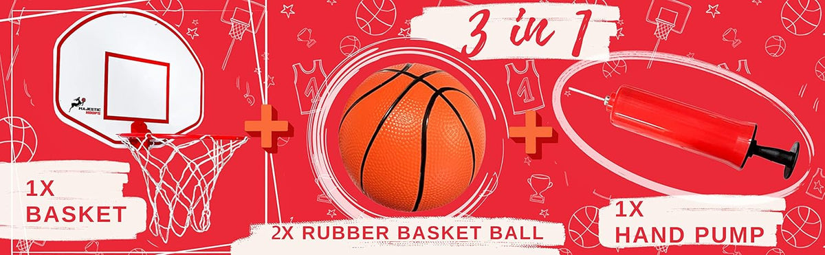 Mini Basketball Hoop with Ball and Pump V837842