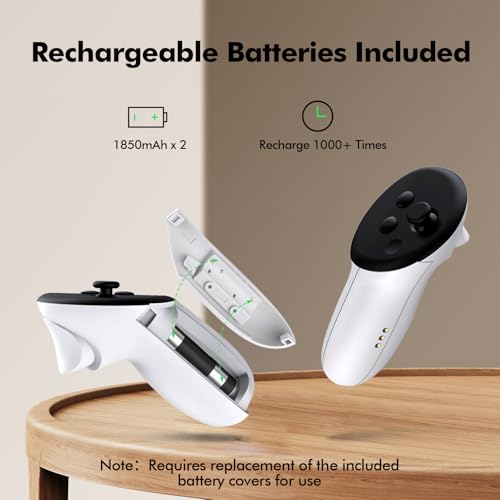 Charging Dock with Closable LED Indicator, Magnetic Charging, 2 Rechargeable 1850mA Batteries N556