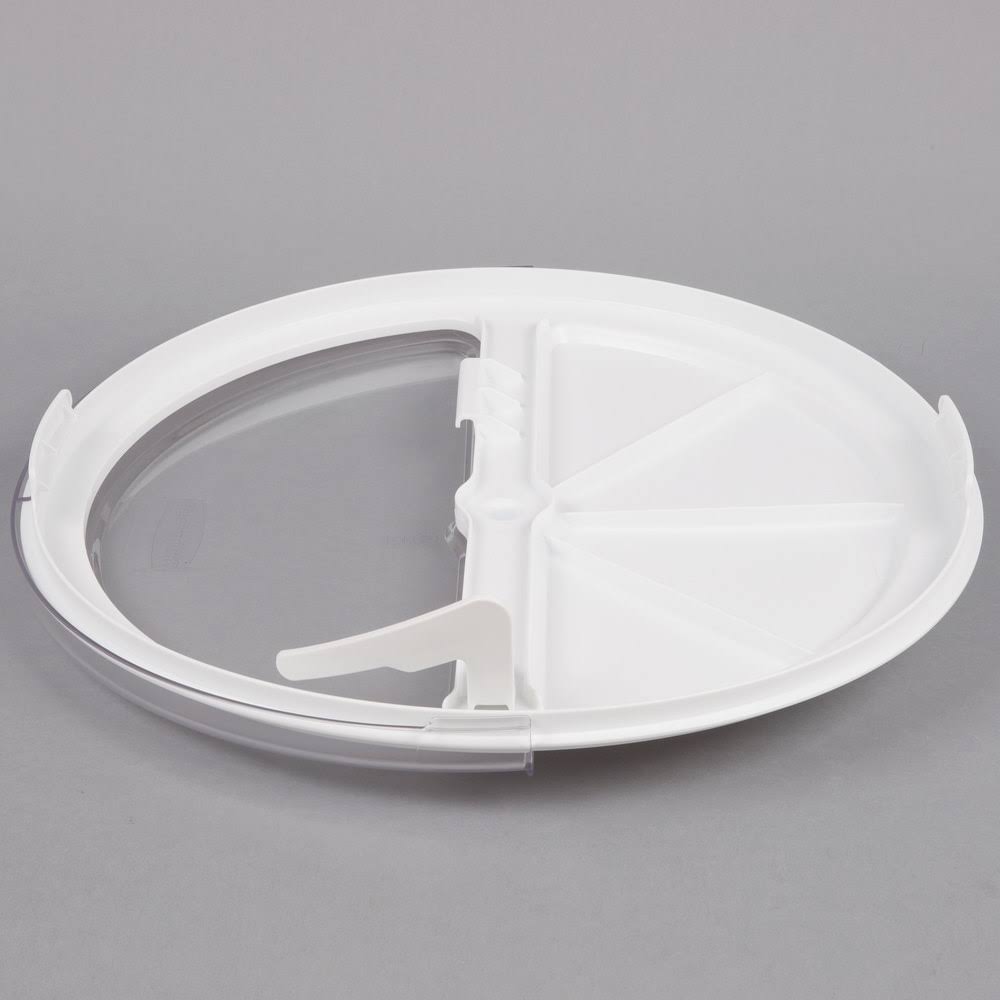 White Sliding Lid with 4-Cup Scoop V75628