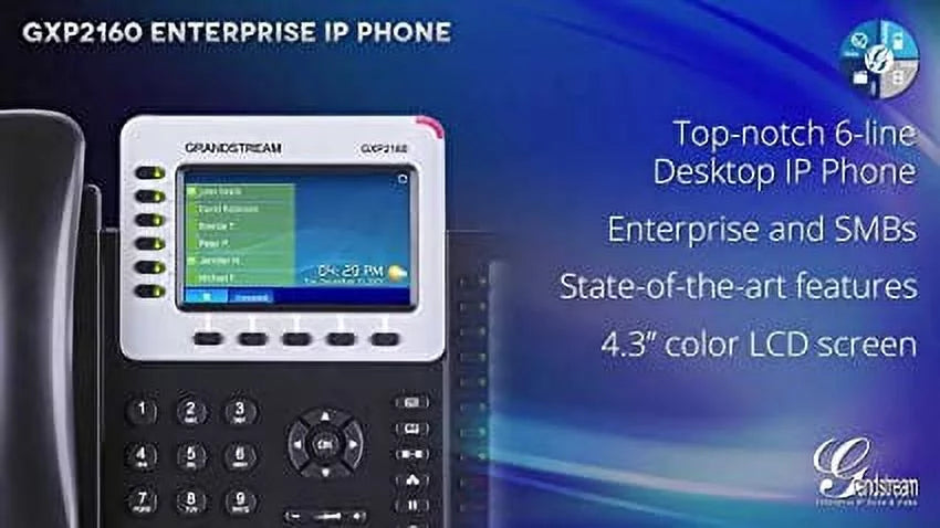 Black Enterprise IP Telephone VoIP Phone M3211