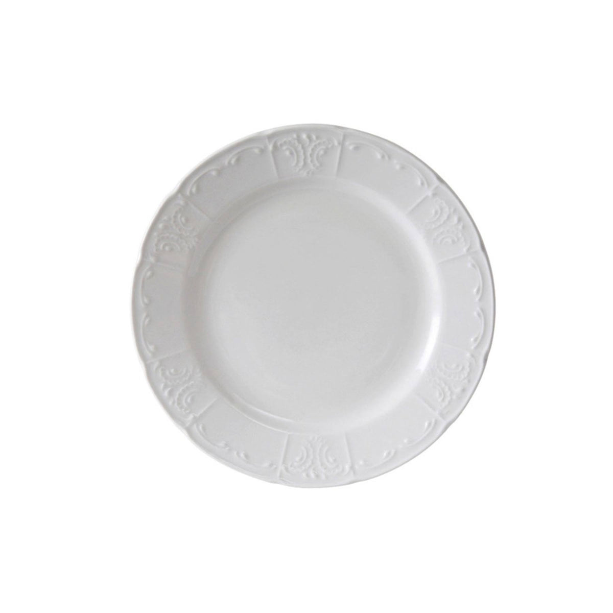 11 1/8 inch Porcelain White Plate Case of 12 W423489