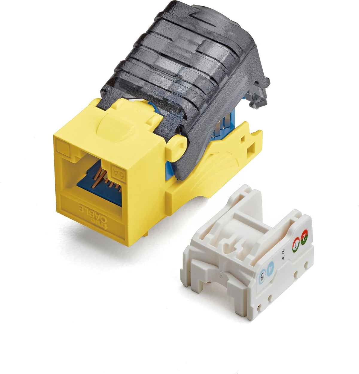 Blue Cat6A Toolless Keystone Jack 12 Pack H58818