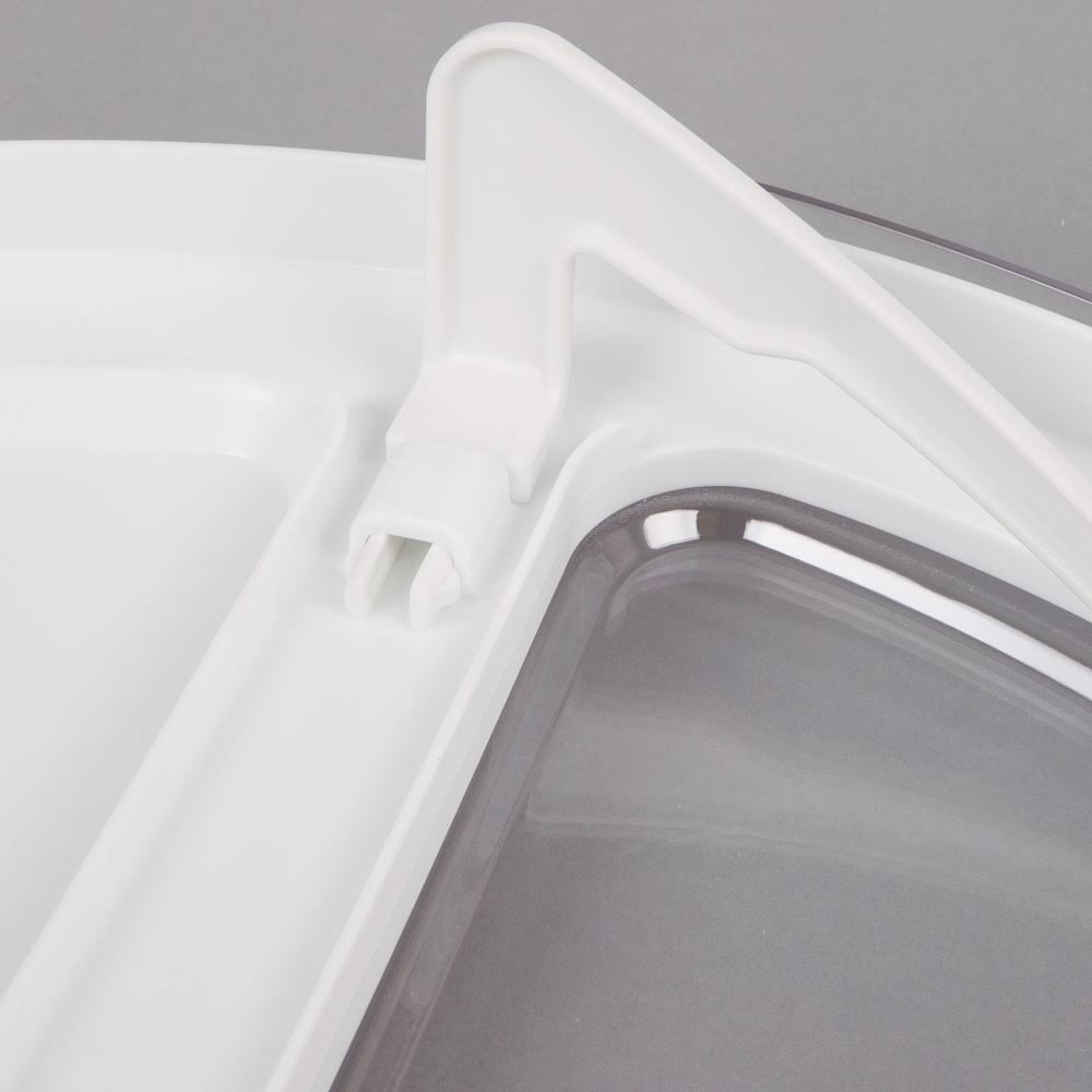 White Sliding Lid with 4-Cup Scoop V75628