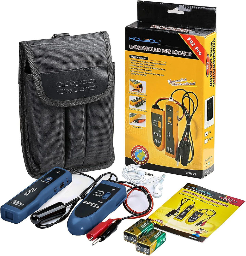 Underground Wire Locator Cable Tester with Rechargeable Battery W29220