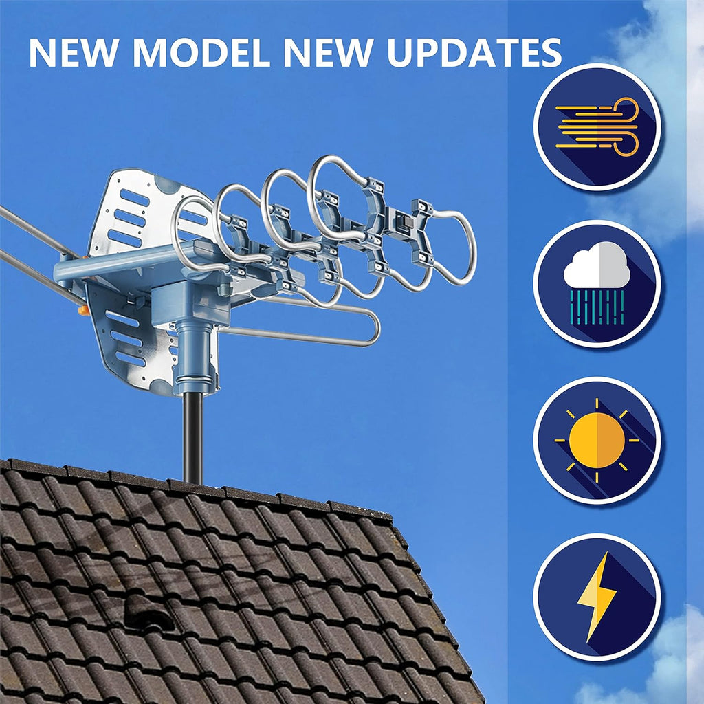 60FT RG6 Coaxial Cable Digital Outdoor Antenna O490549