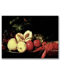 Still Life of Fruit with A Lobster Canvas Art F62474