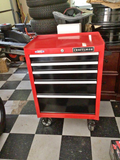 26.5-in W x 34-in H 5-Drawer Steel Rolling Tool Cabinet P68188