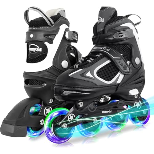Adjustable Inline Skates with Light up Wheels R5438