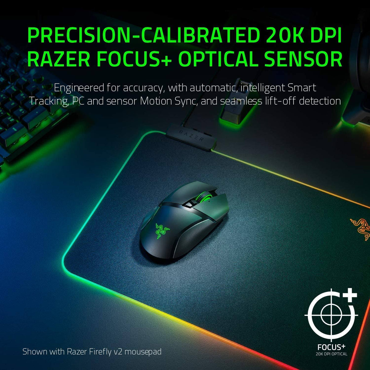 Black Wireless Optical Gaming Mouse V477