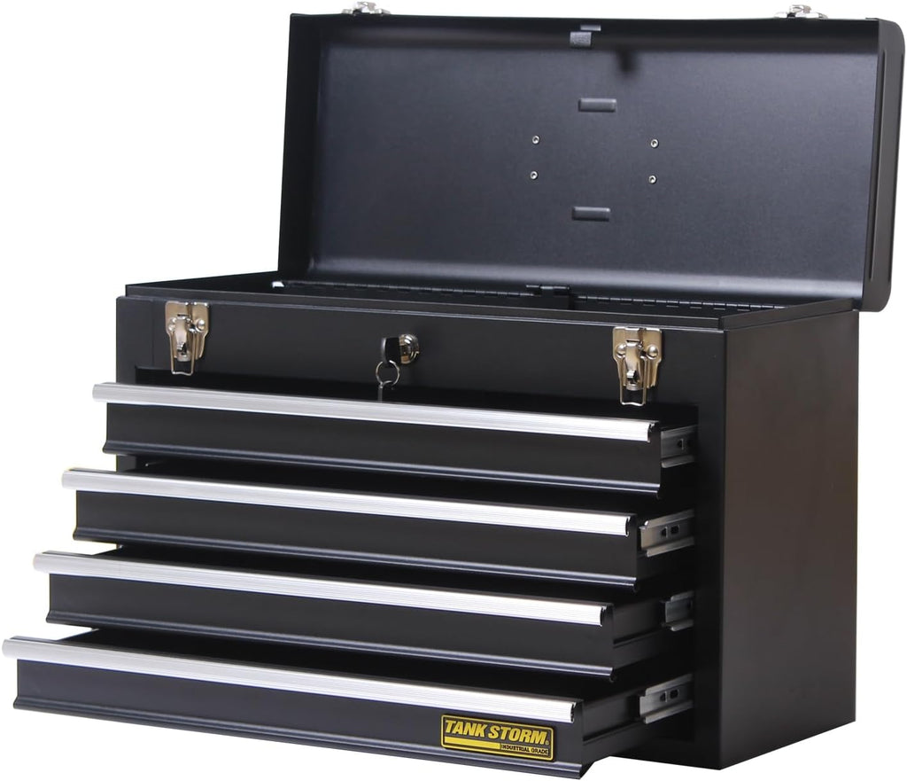 Black 20.6" 4-Drawer Steel Tool Chest Y3423