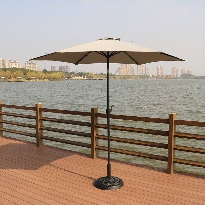 9 Feet Pole Umbrella with Carry Bag and Base W897