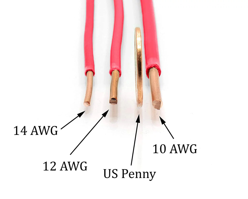 10 AWG Insulated Solid Copper THHN THWN Wire 100 Feet Red U592