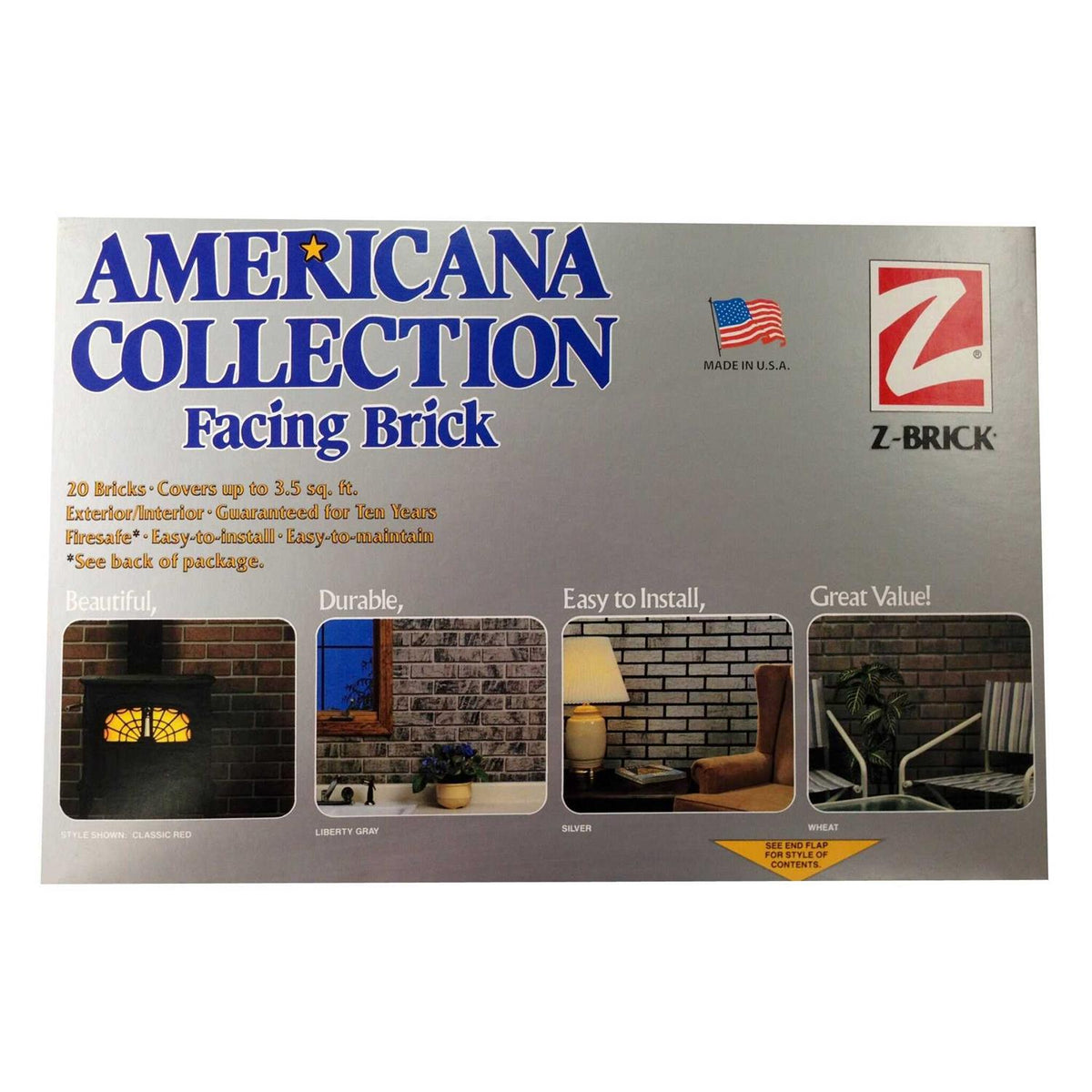 8 in. x 2.25 in. x 0.44 in. Concrete Red Thin Brick Veneer S17171