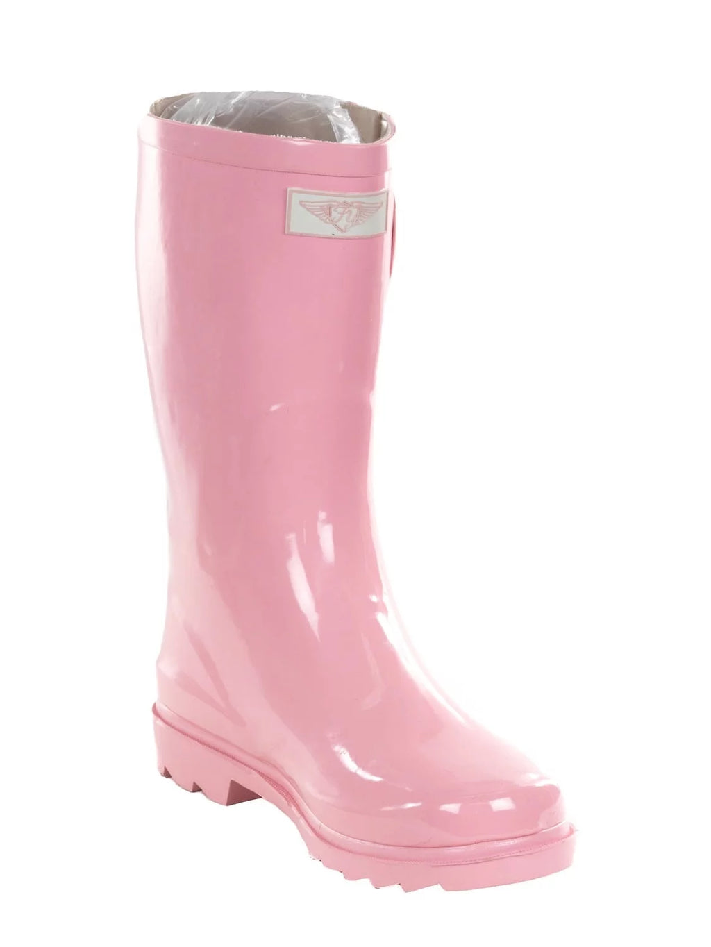 Pink Rubber 11-inch Mid-calf Rain Boots H559731