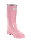 Pink Rubber 11-inch Mid-calf Rain Boots H559731